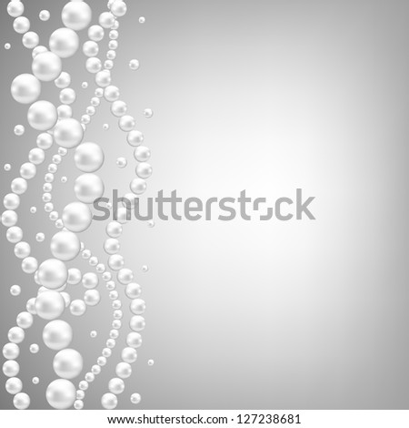 gray background with pearl border gray background with pearl border