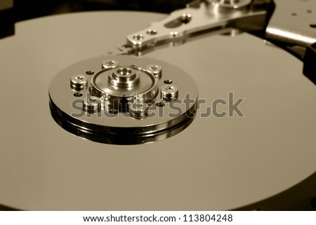 THESSALONIKI, GREECE - AUG 23: Computer hard disk with clipping path on August 23, 2012 in Thessaloniki,Greece.