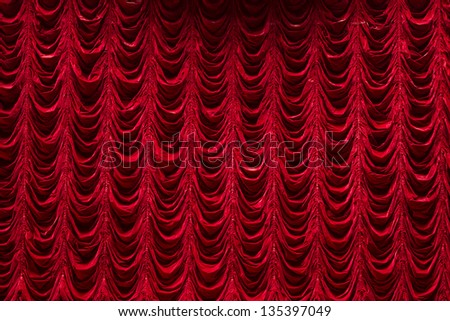 red curtain on theater or cinema