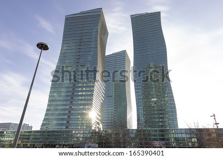 Astana, Kazakhstan - Nov 27:Astana The Capital Of Kazakhstan,November 27, 2013, Astana, Kazakhstan.Astana With Population Of 708.794, Is The First Capital Built In The 21st Century