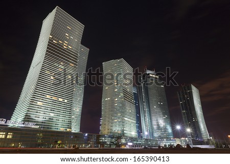 ASTANA, KAZAKHSTAN - NOV 27:Astana the capital of Kazakhstan,November 27, 2013, Astana, Kazakhstan.Astana With population of 708.794, is the first capital built in the 21st century