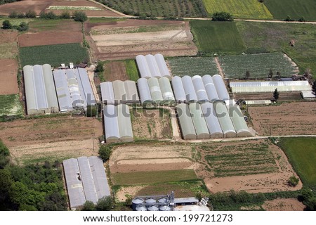 Greenhouse farming and agriculture from the sky
