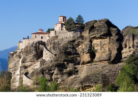 The Holy Monastery of Varlaam, in Greece. The Holy Monastery of Varlaam is the second largest monastery in the Meteora complex. It was built in 1541 and embellished in 1548.