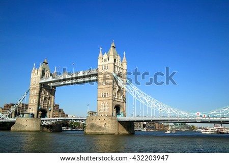 Tower Bridge was designed and built between 1886-1894. It is one of London\'s most famous landmarks