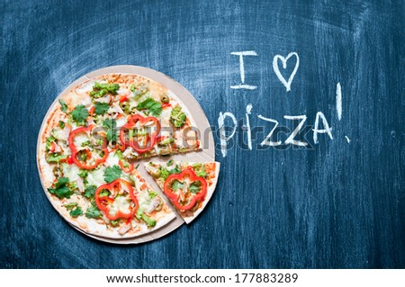 I love pizza concept