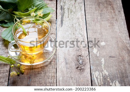 Herbal tea with linden