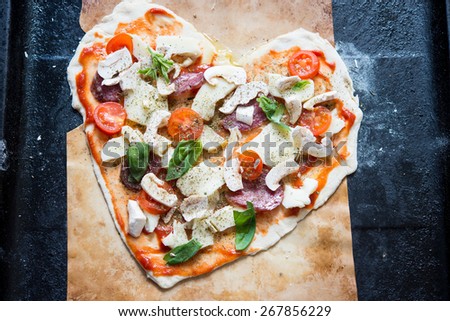 Pizza heart