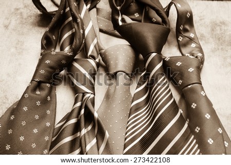 Colorful man ties