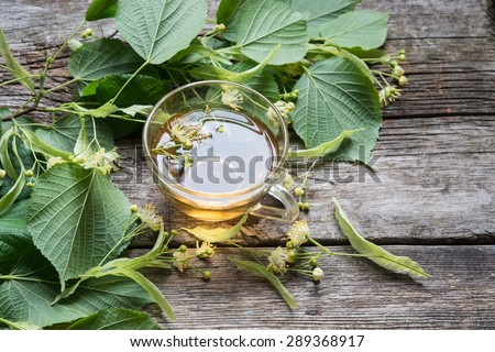 Herbal tee with linden