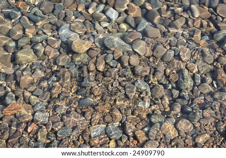 Lake Superior Rocks - underwater - background of rocks in Lake Superior in Minnesota