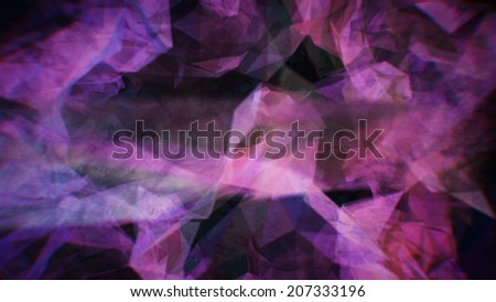 Fractal Polygon Faces Purple