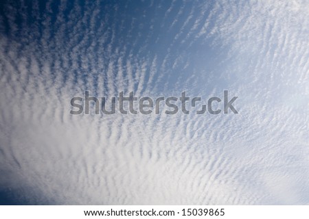 The magnificent sky with beautiful clouds on an outcome of day