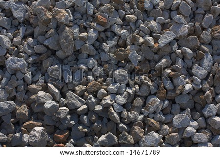 The background consisting of fine stones