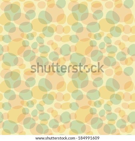 Repeat Spring Abstract Bubble Egg Pattern Blue and Yellow