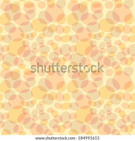 Repeat Spring Abstract Bubble Egg Pattern Pink and Orange