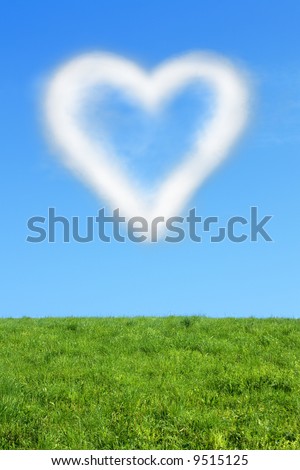 Heart shaped cloud