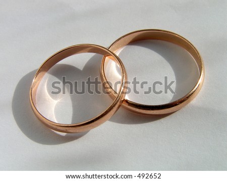 Wedding rings. Symbol of love and fidelity.