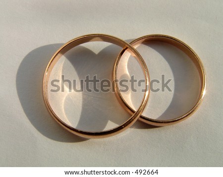 Wedding rings. Symbol of love and fidelity.
