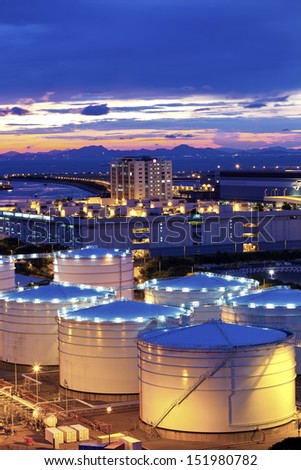 Oil Tank In Cargo Terminal