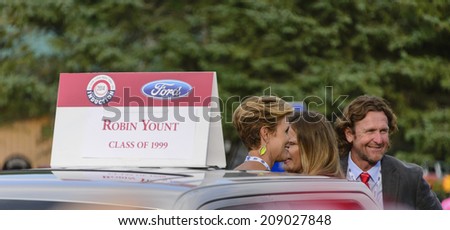 Cooperstown, NY, USA-July 26, 2014: Robin Yount, a member of the Baseball Hall of Fame participates in the parade celebrating the 75th anniversary of the Hall of Fame and induction of new members.