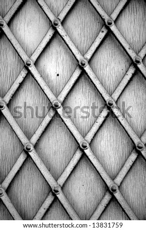 Metal window shutter pattern. Abstract background texture.
