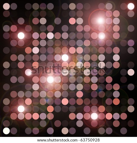 stock photo : Circles geometric pattern and flashing lights background.