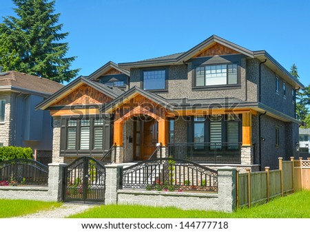 Brand new luxury family house in Vancouver, Canada.