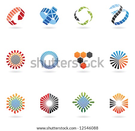 Company Logo Design   on Logos To Go With Your Company Name  Set Of 12  Stock Vector 12546088