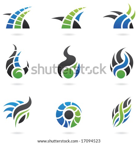Graphic Design Logos on Dynamic Logo Shapes And Graphic Design Elements Stock Photo 17094523