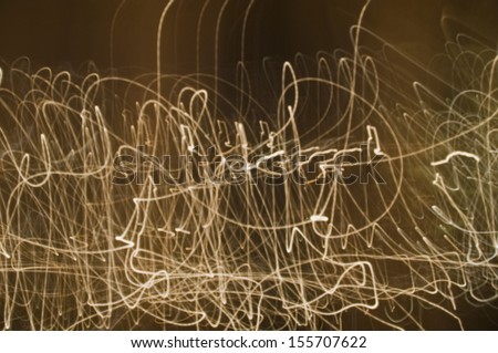 Abstract pattern of lights streaks, Kerala, India