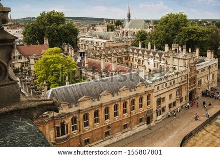 University buildings in a city, Oxford University, Oxford, Oxfordshire, England