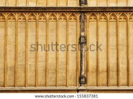 Architectural detail of a university building, Oxford University, Oxford, Oxfordshire, England