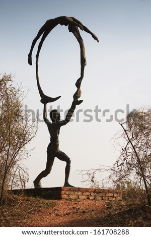 Statue in the Garden of Five Senses, Saidul Ajaib, New Delhi, India