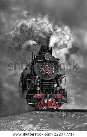 Soviet steam locomotive
