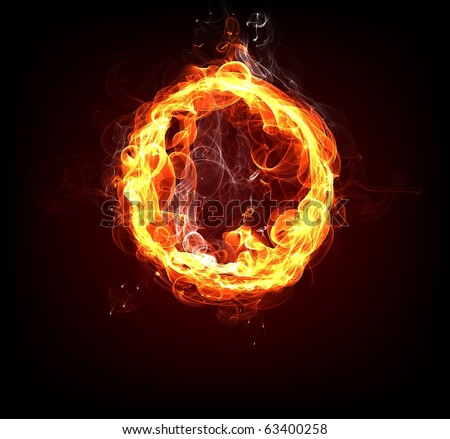 Circle Fire Frame For Flame Design Stock Photo 63400258 : Shutterstock