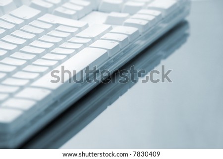 Keyboard on Reflective Surface