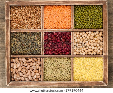 Mix from various beans,lentils and millet, buckwheat