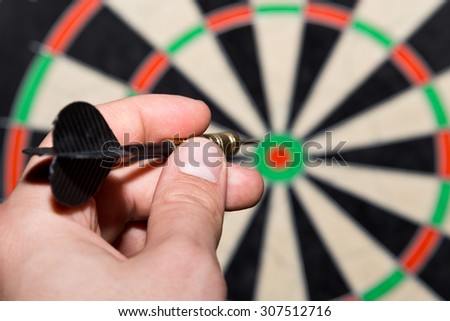 dart in a hand