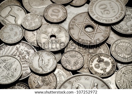 ancient coins background