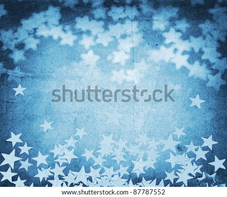 blue vintage holiday background