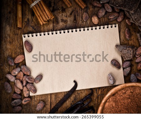 Ingredients for chocolate production