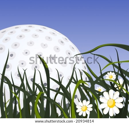 golf ball vector. (Golf Ball Vector)