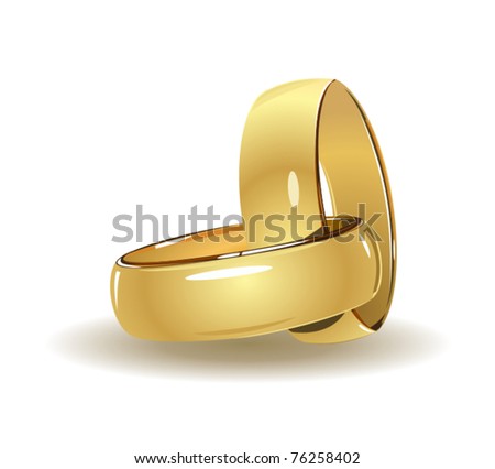 stock vector Simple wedding rings