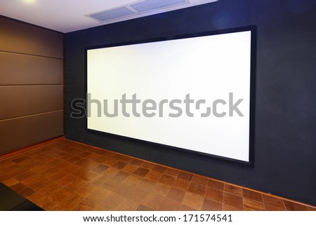 audio-video room and family cinema with projector