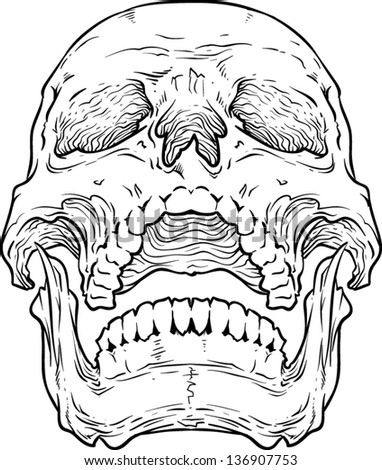 Vector skull artwork Vector skull artwork