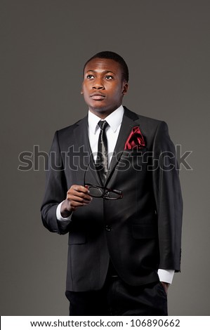 African student, Business  man  portraits, studio shot