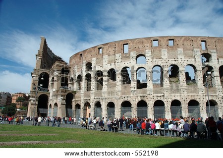 The Roman Colosseum Rome Italy The Roman Colosseum Rome Italy