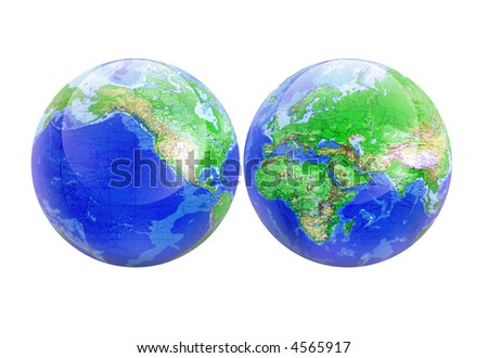 the world map globe. world map globe isolated