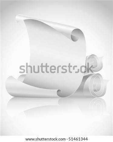 blank scroll clip art. stock vector : lank scrolls