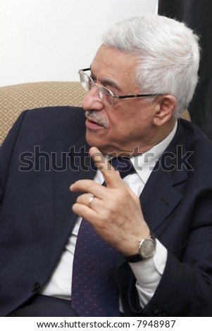 The chairman of Palestinian autonomy Abu Mazen(Makhmud Abas)